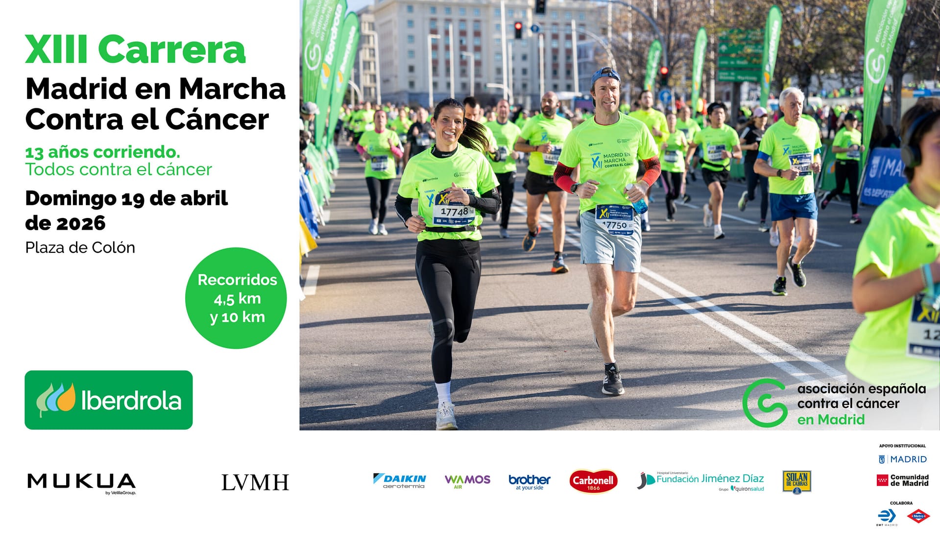 XIII CARRERA MADRID EN MARCHA CONTRA EL CÁNCER