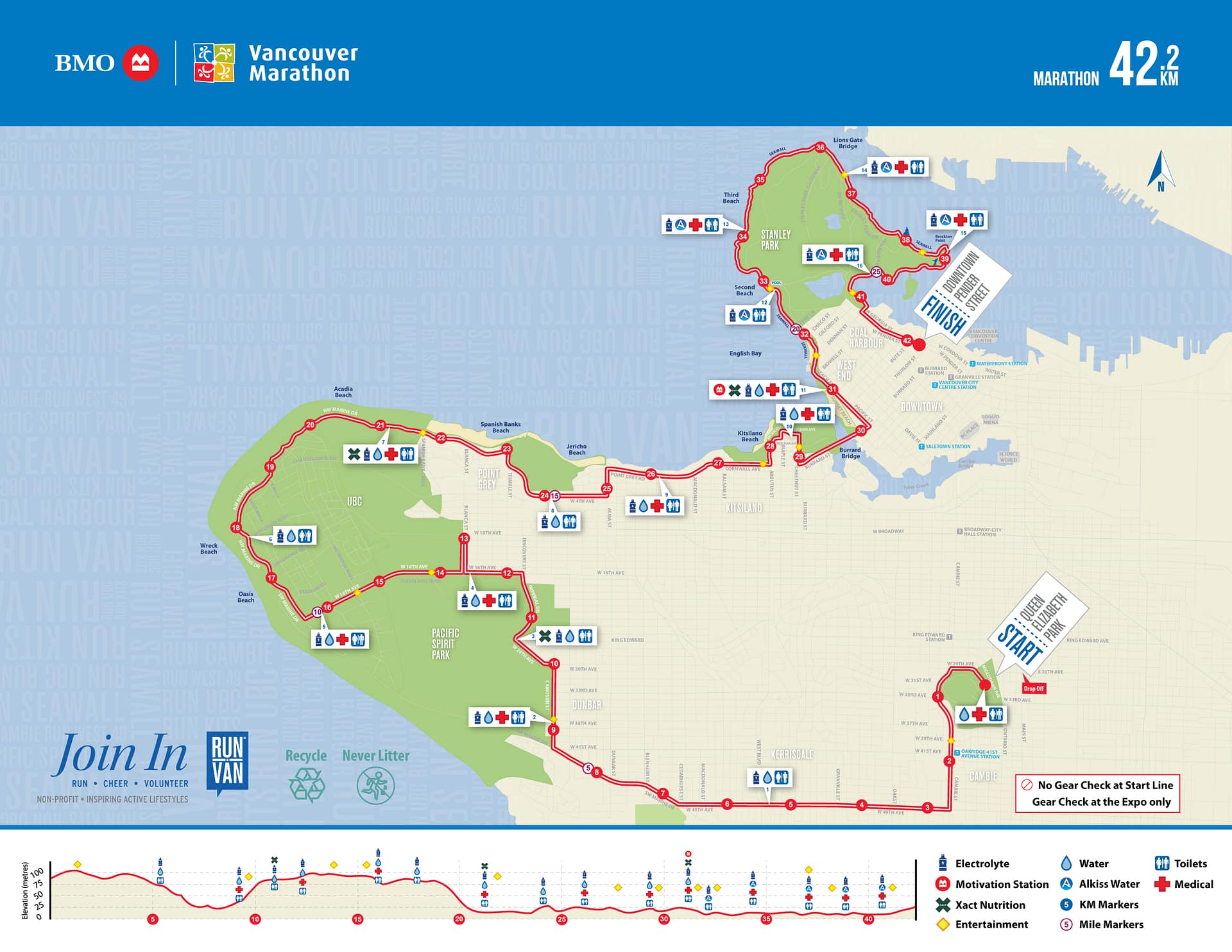 Vancouver 42 k recorrido
